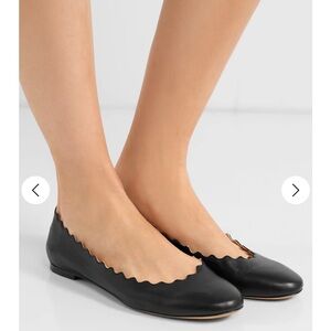 Chloe Black Leather Flats size 91/2